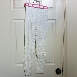 Fashion Nova cable knit sweater pants - small, white, NWOT